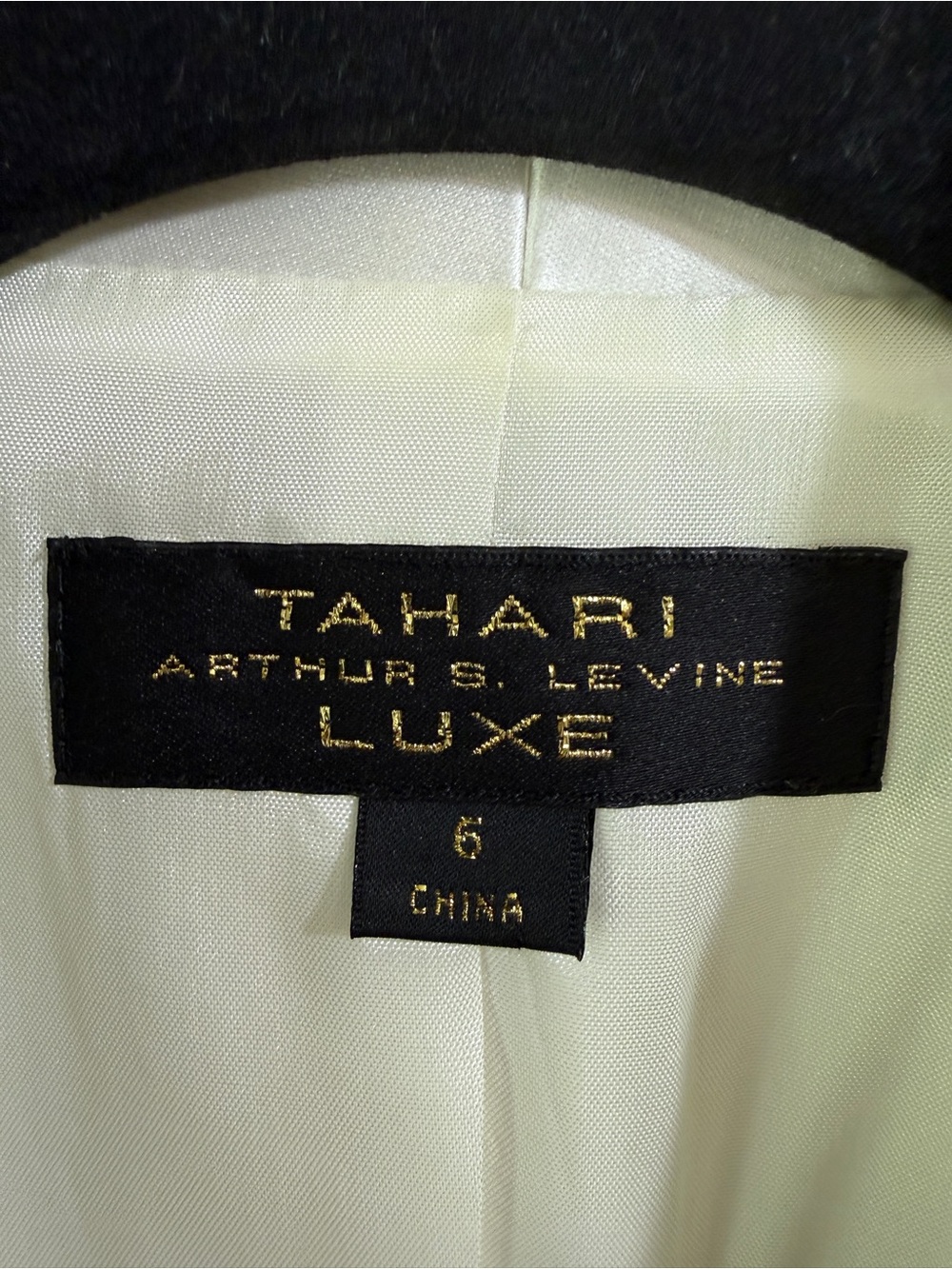 Tahari Luxe Ivory Satin Evening Jacket Blazer Womens 6 Wedding Guest Formal - Picture 5 of 14
